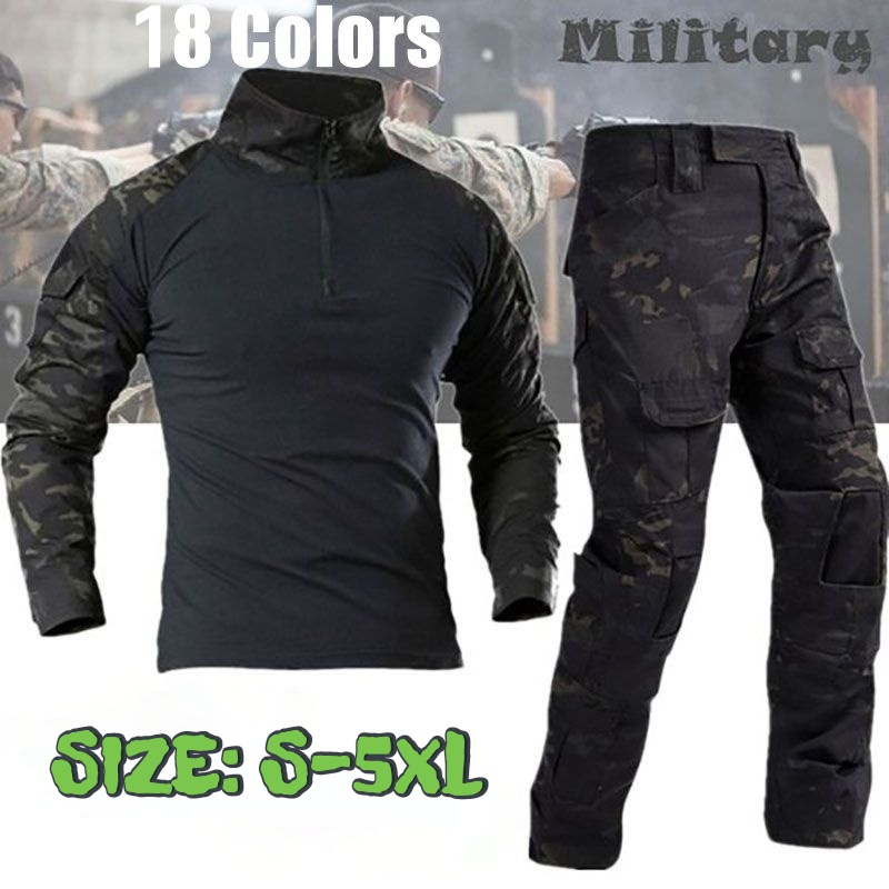 Ropa de uniforme militar de camuflaje táctico, trajes de hombre