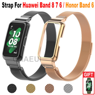 Para Huawei band 6 /Honor Band Smart Watchband Loop ajustable Correa  Dereemplazo Pulsera Correa De Acero Inoxidable Para Reloj Inteligente