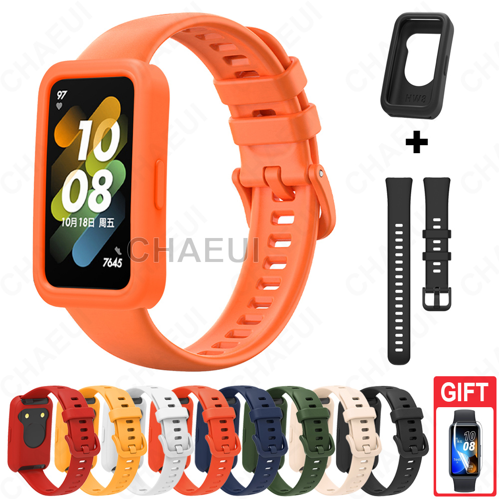 Disscool Cinturino In Silicone Per Huawei Band 6, Honor Band 6 E Honor Band 6 Pro, Colore Nero, Morbido E Regolabile