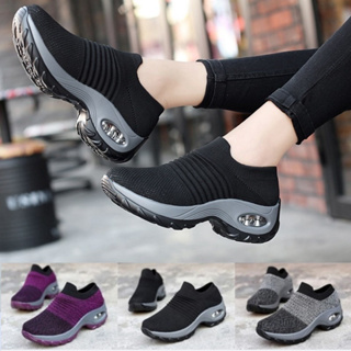 Lindo Zapatos De Las Mujeres De La Moda Tenis Deportes Para Correr Junta  Caminar Casuales