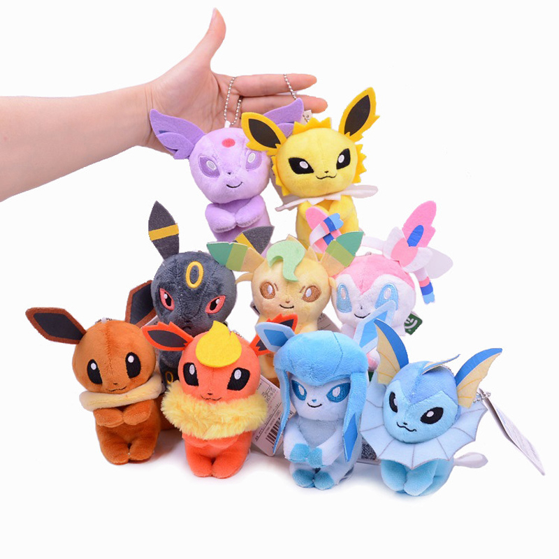 9Style 10cm Anime Pokemon Eevee Sylveon Vaporeon Flareon Umbreon Espeon Jolteon Leafeon Glaceon Peluche Para Ninos Regalos De Navidad De Cumpleanos Shopee Mexico