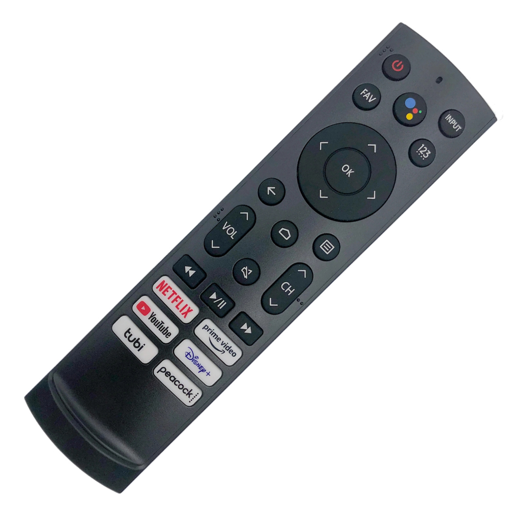 Mando a distancia de repuesto (sin función de voz) con controles de TV :  Electrónica 