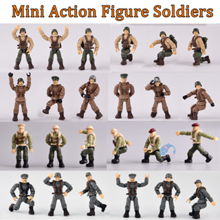 Mini Soldados De Plástico, Soldados De Juguete, Modelo De Escena