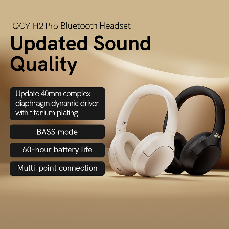 Auriculares inalámbricos, auriculares Bluetooth 5.3 estéreo con graves  nuevos auriculares con cancelación de ruido, llamada de micrófono dual 40H