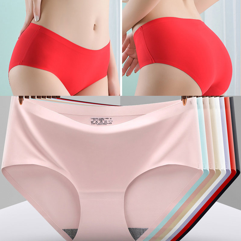  A7Jrbda Bragas sin costuras para mujer, ropa interior de satén  de seda para mujer, ropa interior con volantes para mujer, ropa interior  lisa y lisa para mujer, pantaletas para mujer (color