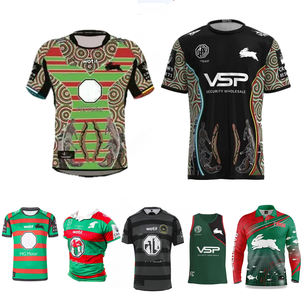NRL Jersey 2023 2024 Rabbitohs ANZAC Home away Rugby Indígena Camisas