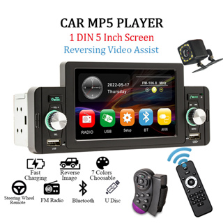 Hikity Apple Carplay Radio de Coche 1 DIN Autoradio Bluetooth 7 Pulgadas  Pantalla Táctil Estéreo del Coche con FM Enlace Espejo Android Auto SD USB