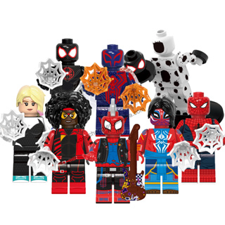 GANTUNGAN Dhis Proyecto Llavero LEGO Minifigura Araña Miles Morales Marvel  SpiderMan A Través Del Verso De La