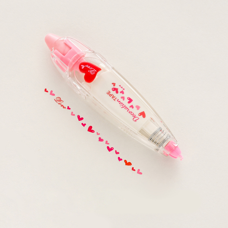 Pluma Decorativa De Encaje DIY Para Diarios Y Manualidades - Cinta De Corrección Con Diseños Lindos Para Planificar