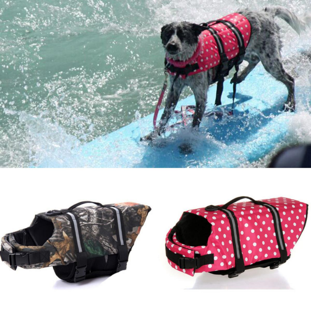 Chaleco Salvavidas Para Perros – Ajustable, Con Asa De Rescate, Para Razas Pequeñas Y Medianas, Actividades Acuáticas