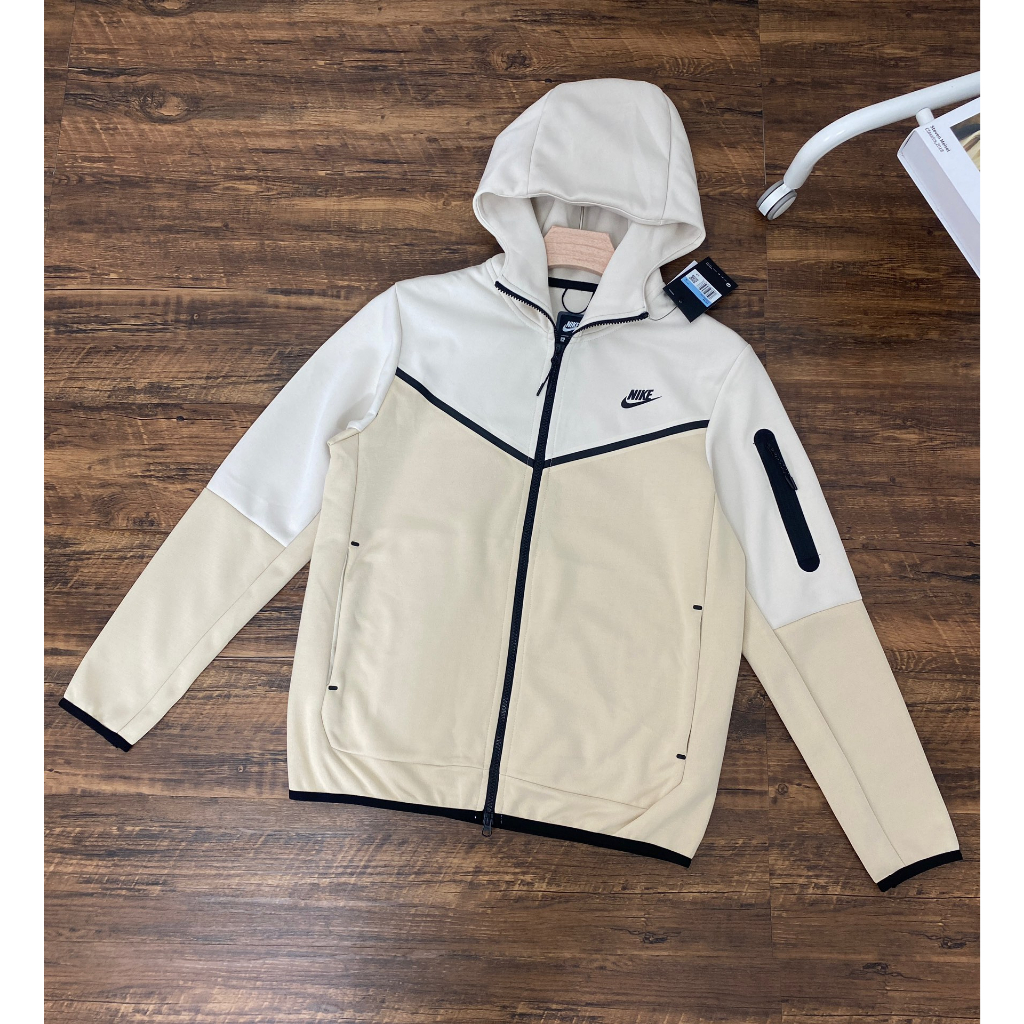 DRILL Top Chamarra Windrunner TECH FLEECE Cream Blanca Para Hombre Shopee Mexico