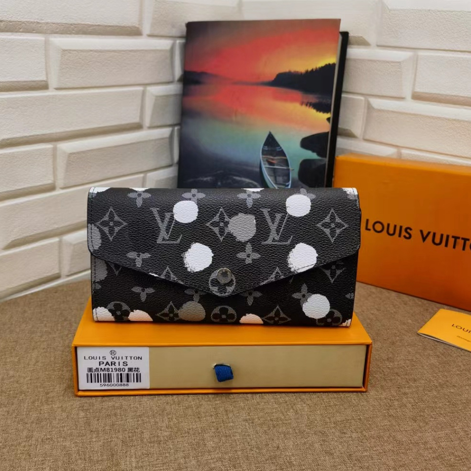 Con Caja) Louis Vuitton 100 % Genuino , Cartera LV Para Hombre