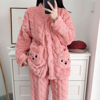 Pijama De Mujer Tallas Extra Tela Polar Flane para Invierno Calientita  PIJ-055-MJE