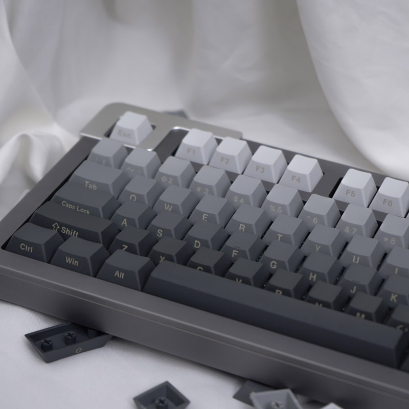 Teclado Mecánico De 125 Teclas Gris Degradado Lateral Grabado PBT DYE ...