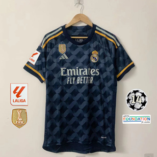 Camiseta Real Madrid 2023-2024 visitante negra versión jugador 