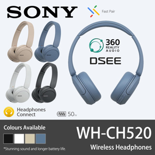 Sony-auriculares inalámbricos WH-CH520, audífonos originales con