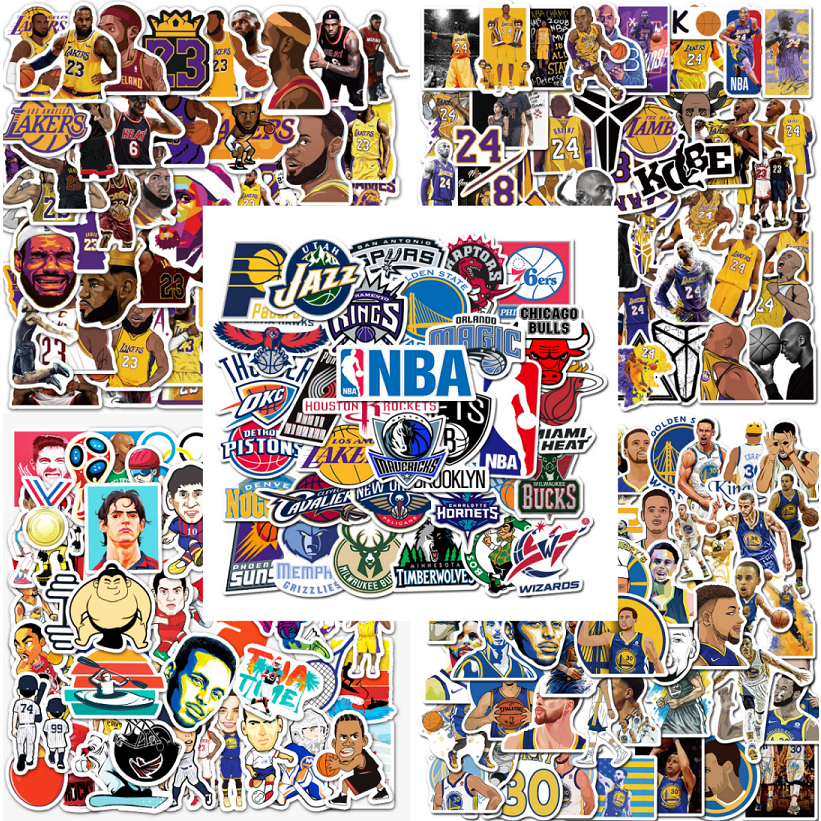 Nba Logos Stickers Set Con Imgenes Equipo De Basquetbol Equipos