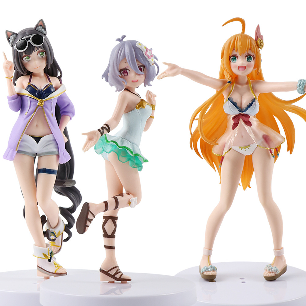 3 Estilos 16-18cm Anime Re Dive Eustiana von Astraea Natsume Kokoro Kyaru  Traje De Baño Sexy Chica PVC Figuras De Acción Modelo Muñecas Juguetes ...