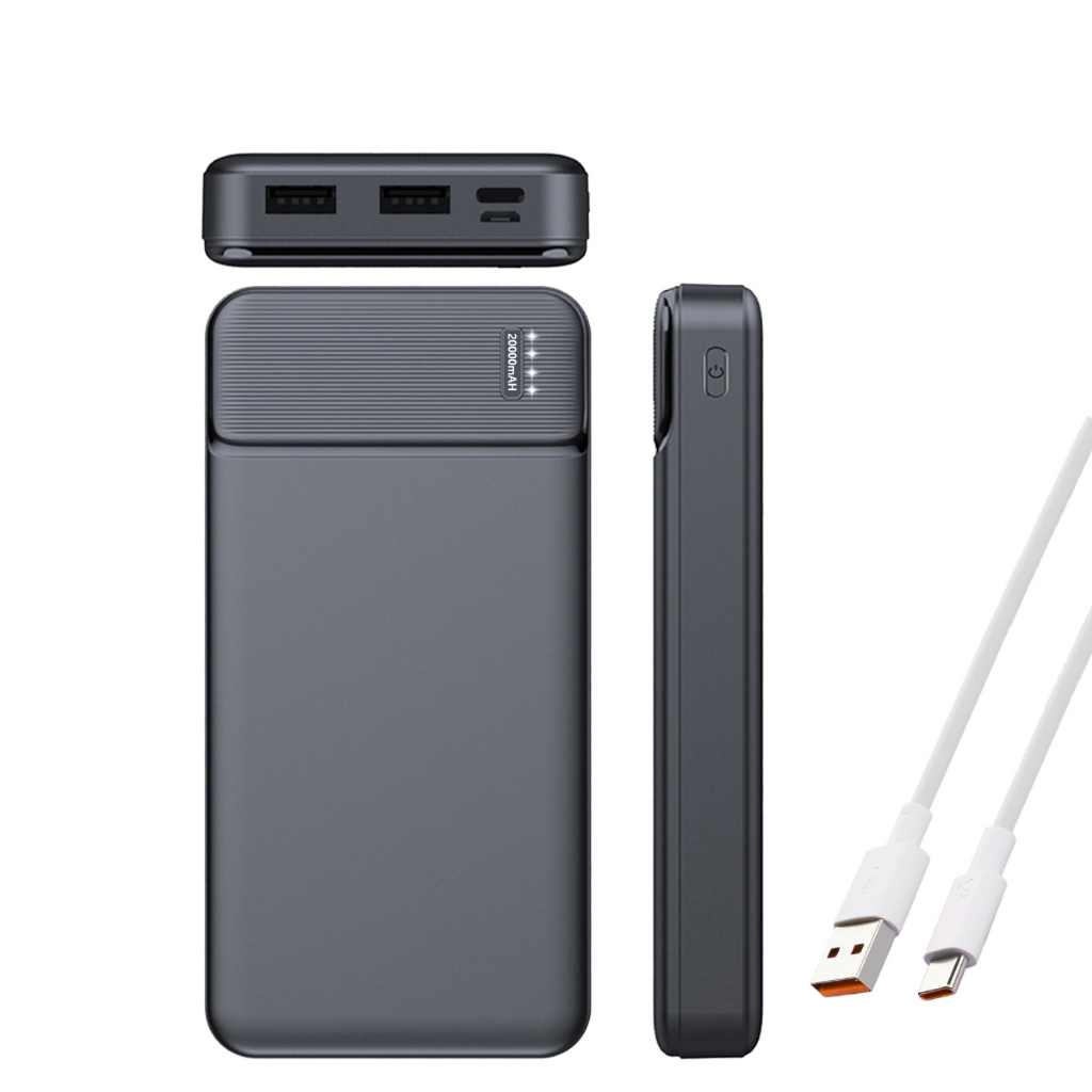 Cargador de teléfono portátil de 10000 mAh Carga rápida 2.4 A Baterías  externas Puertos duales con pantalla LCD Powerpack compatible con iPhone  Huawei