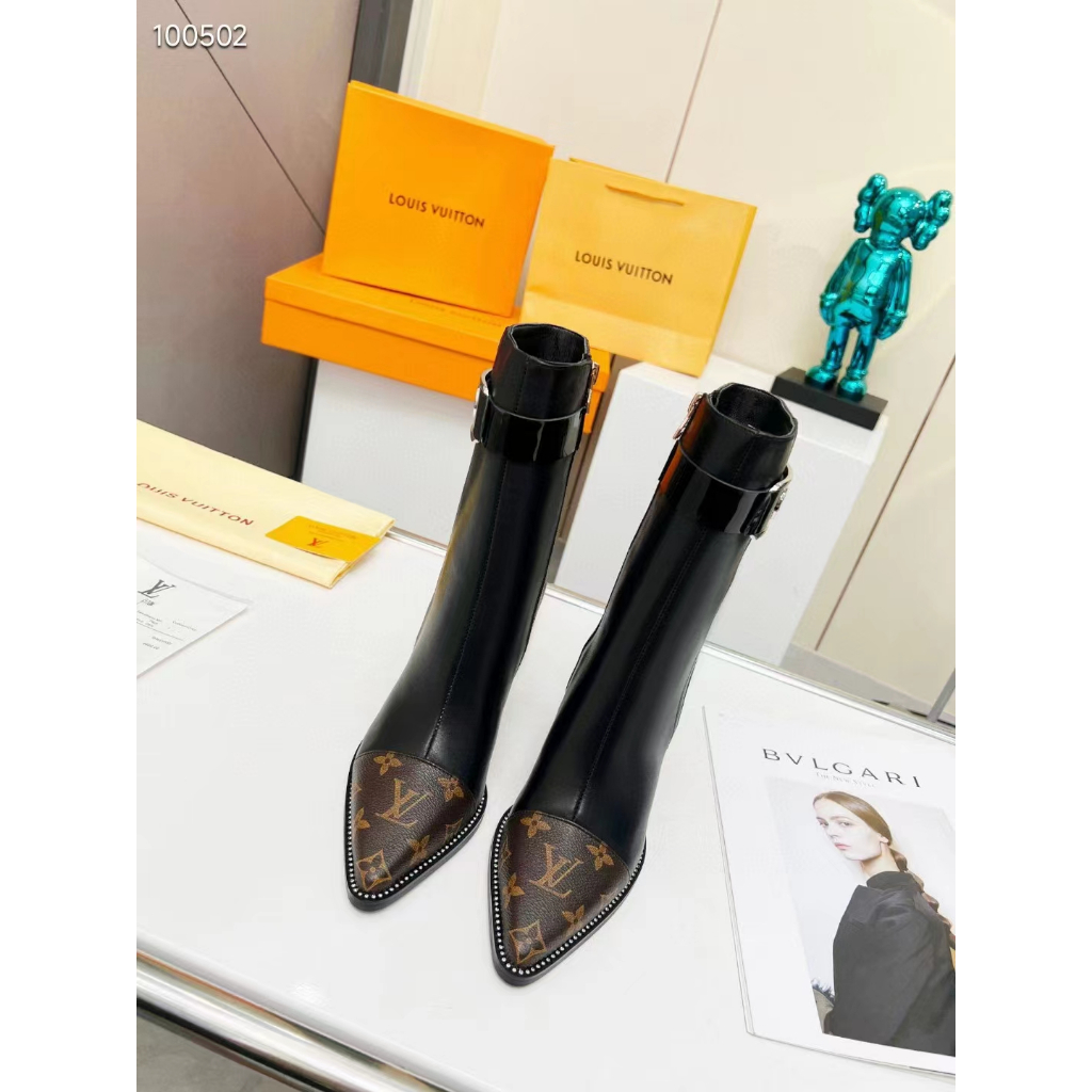 Botas Louis Vuitton , Tacones Altos , De Nieve De Las Mujeres Moda Casual  Cortas