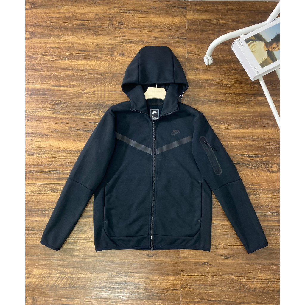 Drill Tech Fleece Fashion Popular Conjunto De Chamarra Con Capucha Negra Solida Para Hombres Shopee Mexico