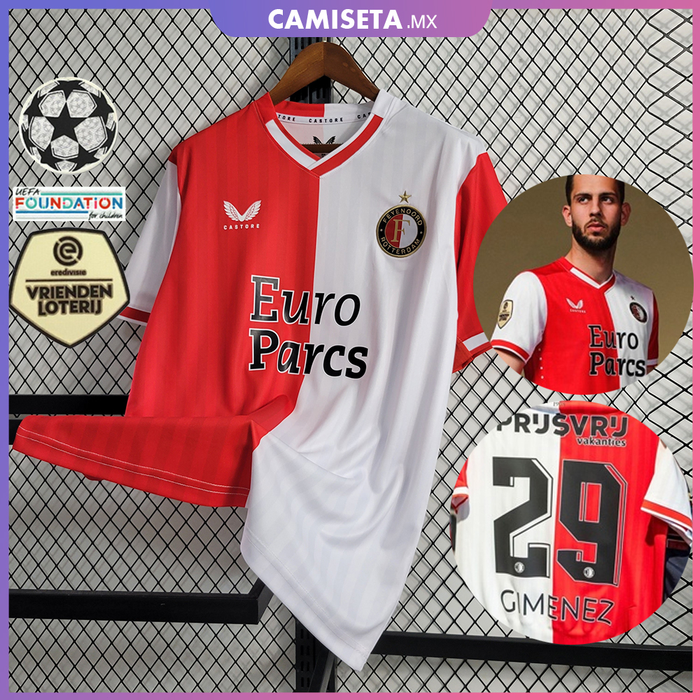 Feyenoord Prematch 23/24 - Rojo - Camiseta Fútbol Hombre