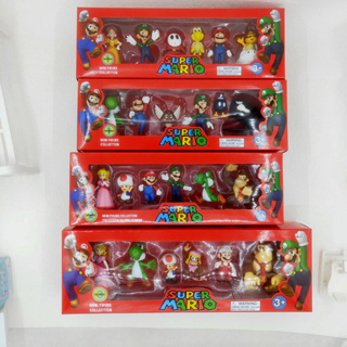 Figuras De Super Mario Bros, Muñecos De Colección De Pvc, Serie 2 6  Unids/Set, Juguetes