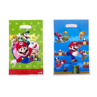Super Bros Mario – Cartel de fondo de feliz cumpleaños decoración
