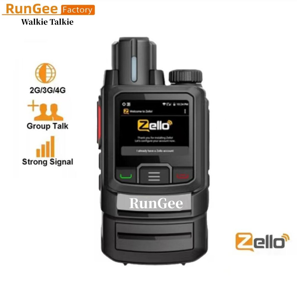 RunGee Zello Walkie Talkie Práctico Largo Alcance 4G GPS Wifi Diente ...