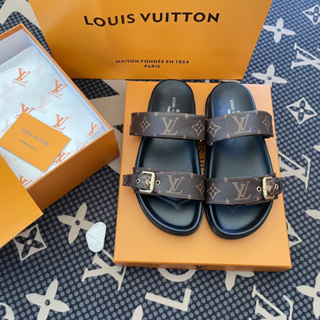 Louis Vuitton LV Slipper Zapatillas De Sandalias De Moda De Alta