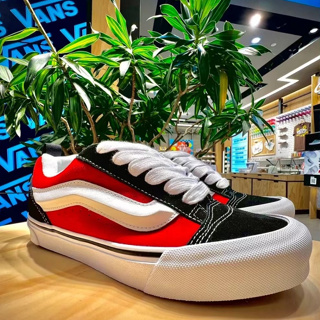 Zapatos vans rojo outlet y negro vintage