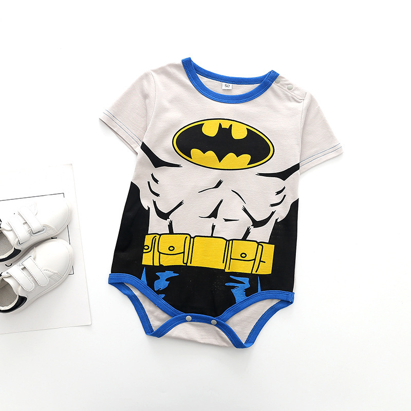 Mameluco De Verano Spiderman Cosplay Bebe De Dibujos Animados Batman Mono De Futbol Recien Nacido Shopee Mexico