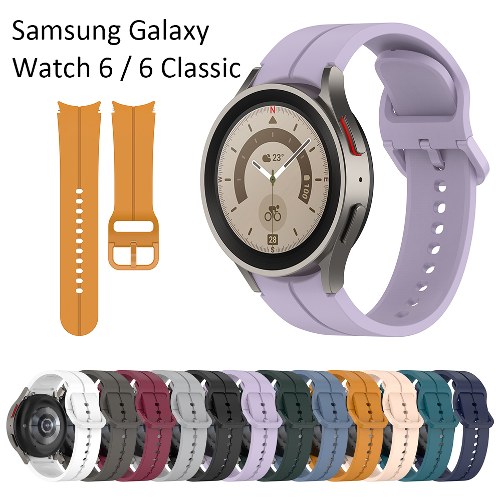 Para Samsung Galaxy watch 6/6 Correa Clásica De Moda Hebilla De Silicona  Suave deisgn 2023 Nueva De Reloj Inteligente