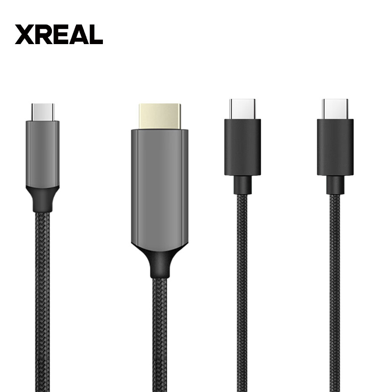 XREAL Cable Tipo C Con Todas Las Funciones USB Doble Puerto HDMI A