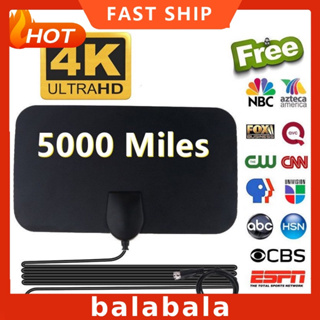 5000 millas de rango interior HD Digital TV antena amplificador señal  amplificador soporte 1080P 4K