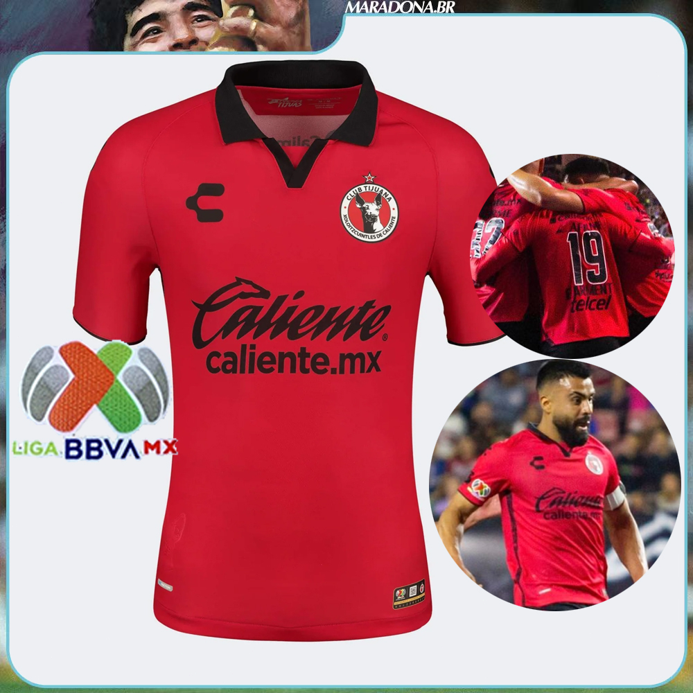 Tijuana Xolos Jersey Local 2023 2024 Camiseta de Fútbol Personalización Nombre Número Shopee
