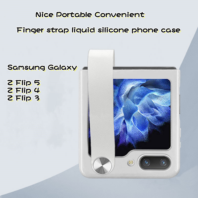 Funda de silicona con anilla, Galaxy Z Flip 5