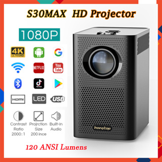Proyector móvil WiFi portátil S30 Max Android 10 OS HD, tipo de