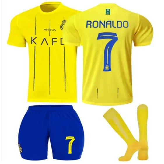 Camiseta De Fútbol Ronaldo Para Niños 20232024 Uniforme Del Equipo Al