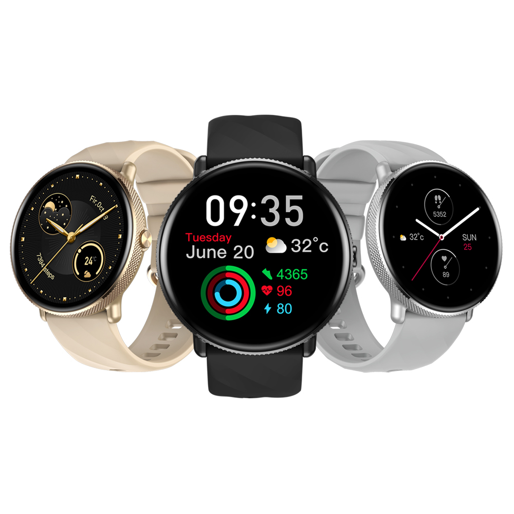 Zeblaze GTR 3 Pro Reloj Inteligente De Fitness Y Bienestar Pantalla AMOLED 316L Acero Inoxidable Para Mujeres Shopee Mexico