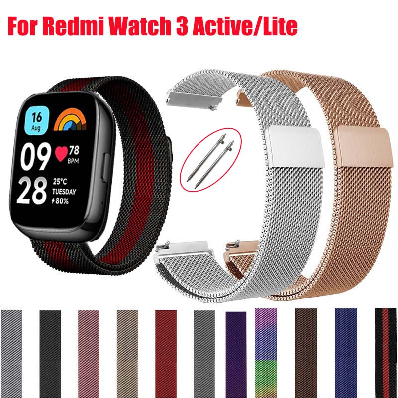 Correa de silicona para Xiaomi Redmi Watch 3 Active 3lite, repuesto de  pulsera deportiva, accesorios para