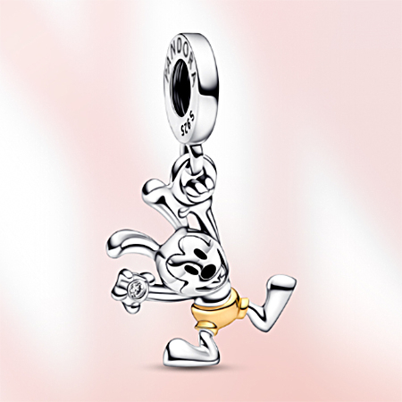 Charms Pan Corazon Rosa Princesa Encantos 925 Plata Encanto Minnie Mickey Mouse Clasico Shopee Mexico