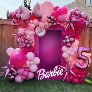 photocall de Barbie  Globos, Cinta de doble cara, Barbie