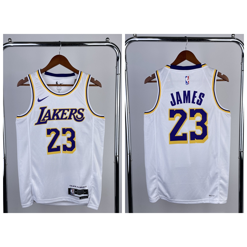 Camiseta NBA Los Angeles Lakers 23 LeBron James 75 Aniversario Regata De Baloncesto Jersey