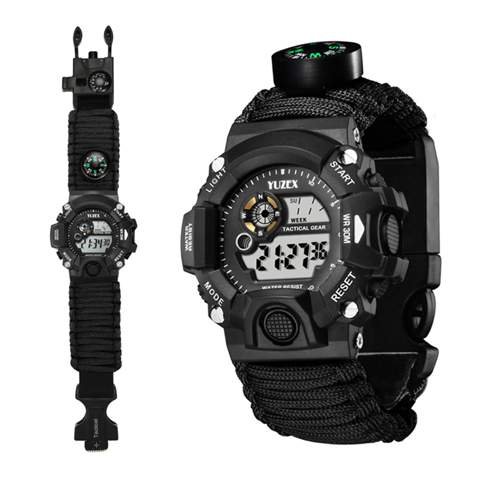 Reloj Sport Digital LED Tactico Militar Para Hombre Resistente Al Agua Moda  2024