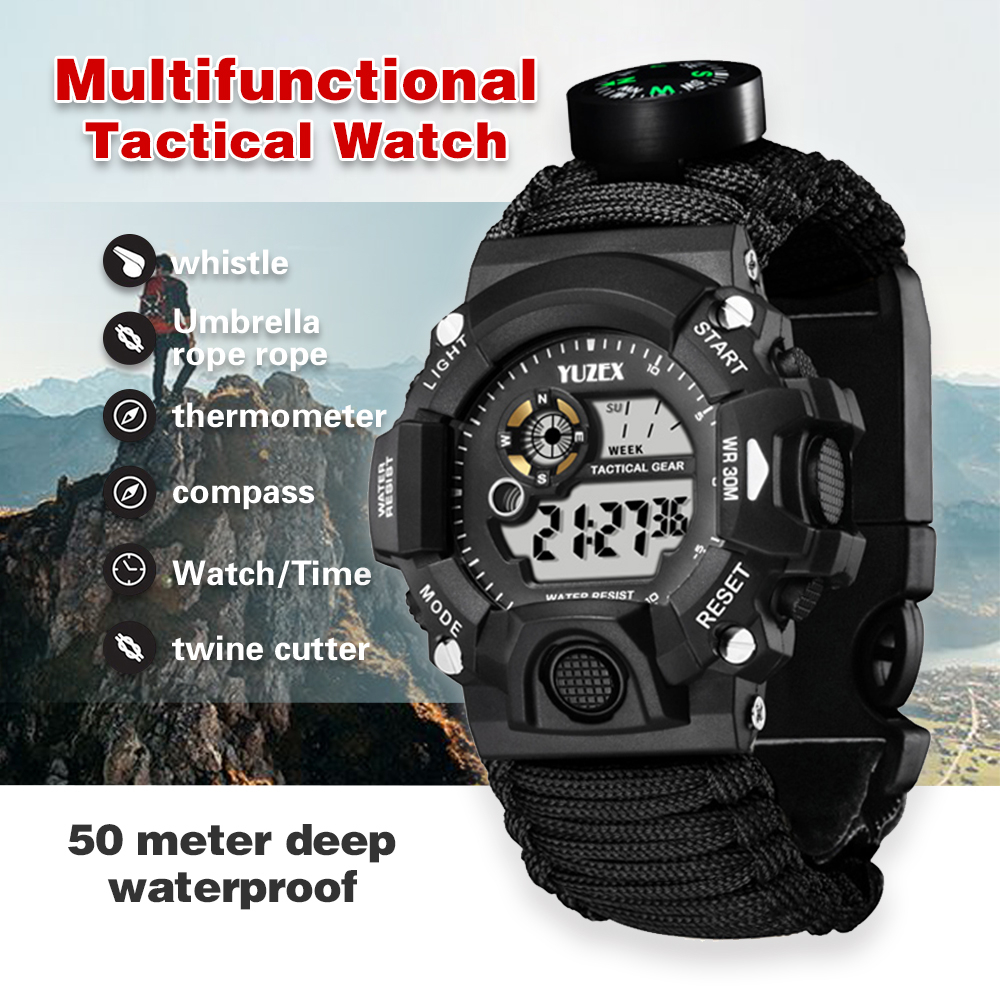 Reloj Táctico Militar Deportivo Para Hombre Supervivencia