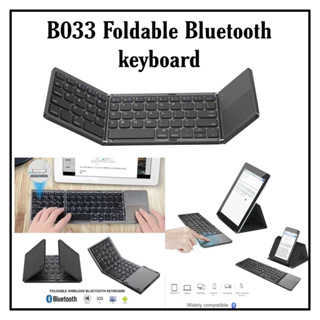 Mini Teclado Inalambrico Bluetooth Plegable con Touch Pad Delgado ios