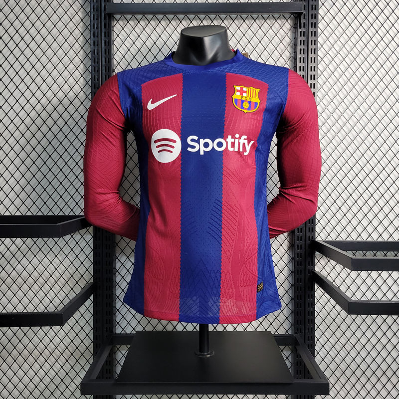 Camiseta manga larga del barcelona sales