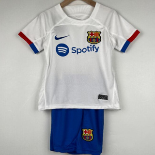 Nike Barcelona 2ª Equipación 23/24 - Blanco - Camiseta Fútbol Niño