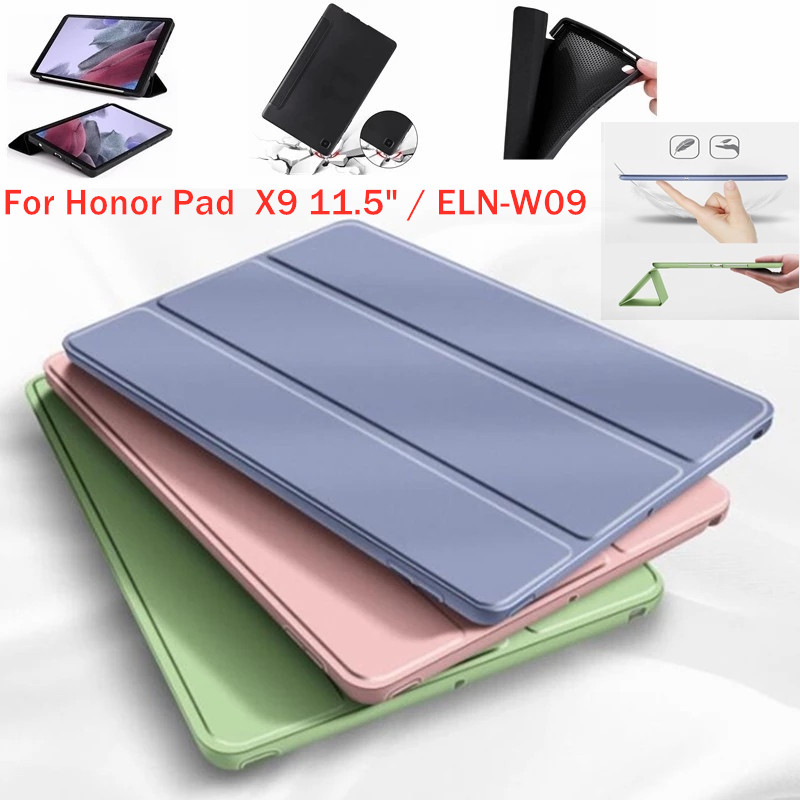 Funda HUWEI Para HUAWEI Honor Pad X9 Tablet 2023 11.5  De Silicona Suave  Plegable Para X 9 X9 ELN-W09